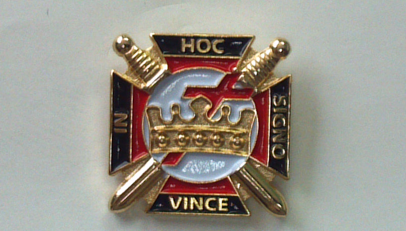 D363 Lapel Pin Commandery 3D
