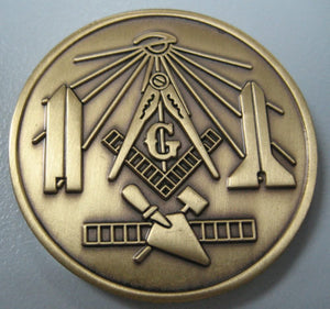 D9949 Masonic Antique Gold Coin