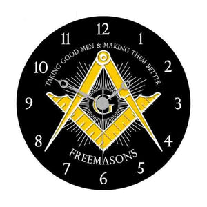 D9926BLACK Masonic Wall Clock