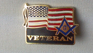D1964 Flag Veteran Lapel Pin
