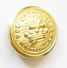 D9910G Knights Templar Uniform Coat Button, Small - Gold Finish