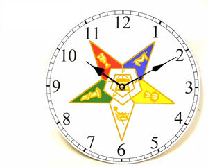 D9926OES Masonic Wall Clock OES