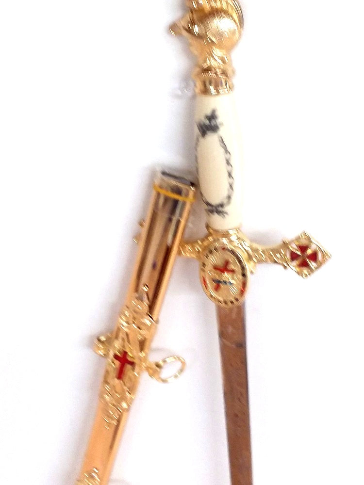 D9927 Sword Knights Templar Freemason Masonic Past Commander Ceremonial Sword 29" Blade