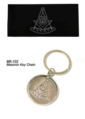 D0081 Masonic Key Ring PM Silver