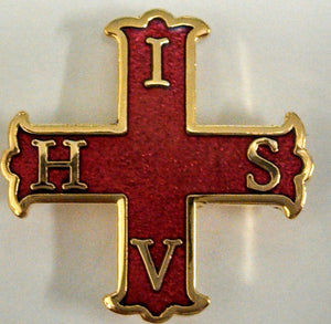 D340 Lapel Pin Red Cross of Constantine