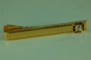D278 Tie Clip Gold Personalized Knights Templar