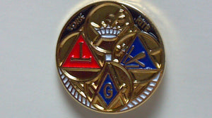 D236 Lapel Pin Masonic York Pite Gold