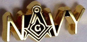 D105 Lapel Pin Masonic S&C Navy