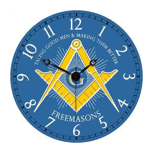 D9926BLUE Masonic Wall Clock