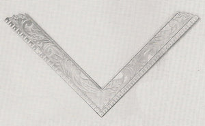 D9782 Square for Altar,  4 1/2", Silver Finish