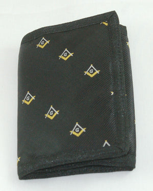 D9898 Wallet Masonic 3-Fold Black S&C