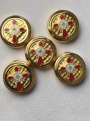 D9916 Button Covers KCCH Knight Commander Court of Honor Scottish Rite