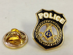 D256 Masonic Police Lapel Pin S&C