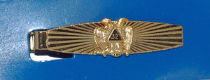 D351 Tie Bar Sunburst 32nd Scottish Rite Gold