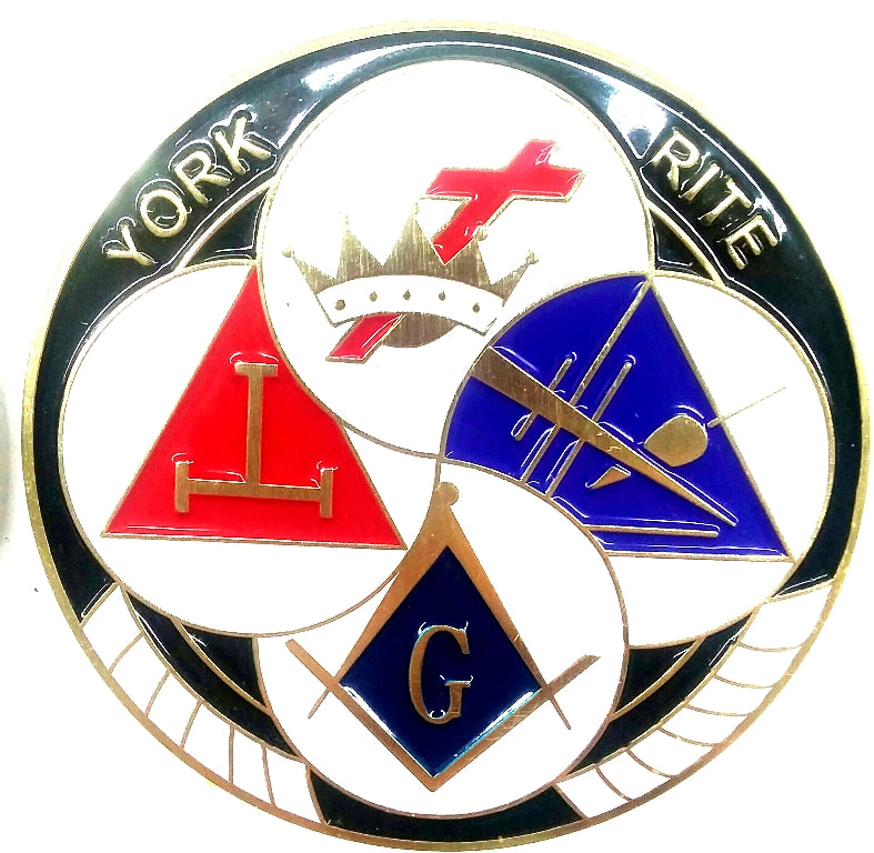 York Rite Auto Emblem
