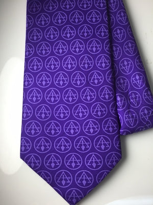 D2149 Tie Council (Purple) 100% Silk