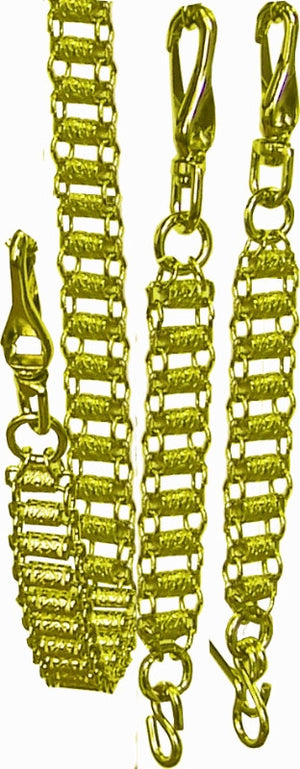 RKT38GP Chains for sword, Set of 3 Gold Plated