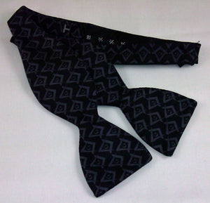 D9003BT Masonic Bow Tie Black Subdued S&C
