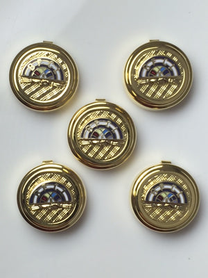 D99030 Button Covers Masonic Rainbow Girls IORG