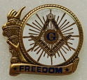 D222 Freedom Liberty Lapel Pin