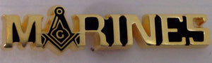D107 Lapel Pin Masonic S&C Marines