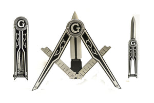 D0214 Masonic Folding Pocket Knife S&C Shape