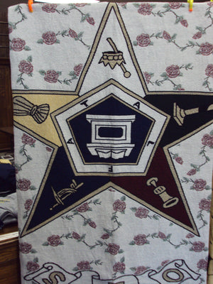 D8351 Throw Tapestry Order of Eastern Star OES