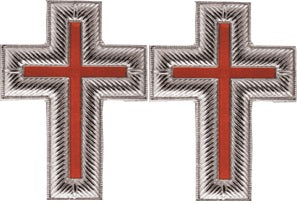 DRKT26SX Sleeve Crosses Silver (Pair)