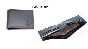 D8061 Masonic Wallet Black S&C