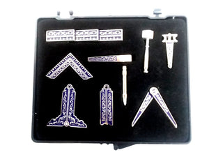 D001WT Masonic Miniature Working Tools Silver/Blue