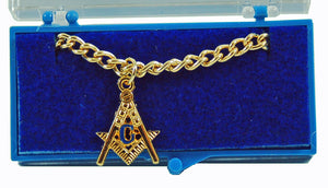 DL7200-M Tie Chain Masonic S&C Cutout Gold