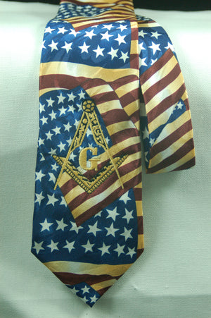 D0072 Tie American Flag