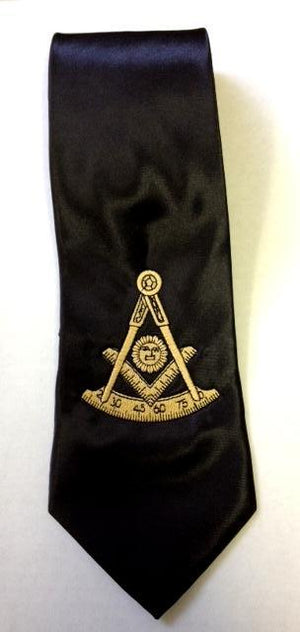 D9726 Tie Masonic Past Master Embroidered