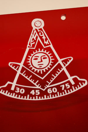 D1899 Masonic Past Master Tail Light Decals 2 pieces (small)