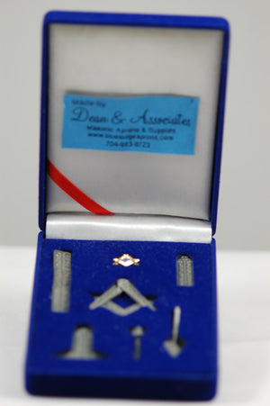 D9994 Masonic Miniature Working Tools Set (Silver)