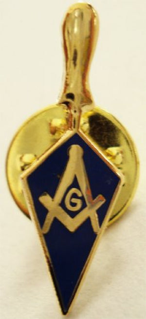 D1980 Lapel Pin Trowel Gold/Blue