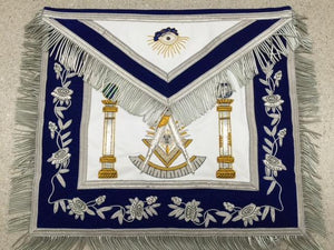 D2550 Apron Masonic Past Master Bullion 14 x 16 REAL LEATHER